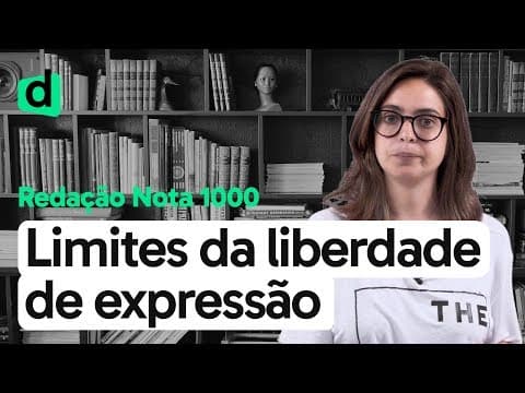 Thumbnail da aula: OS LIMITES DA LIBERDADE DE EXPRESSÃO NO MUNDO CONTEMPORÂNEO | REDAÇÃO NOTA MIL | DESCOMPLICA