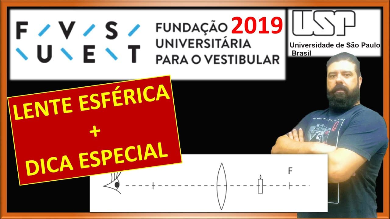 Thumbnail: Fuvest 2019 | 19 - Lente esférica + dica especial
