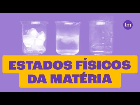 Thumbnail da aula: ESTADOS FÍSICOS DA MATÉRIA: as transformações entre líquido, sólido e gasoso