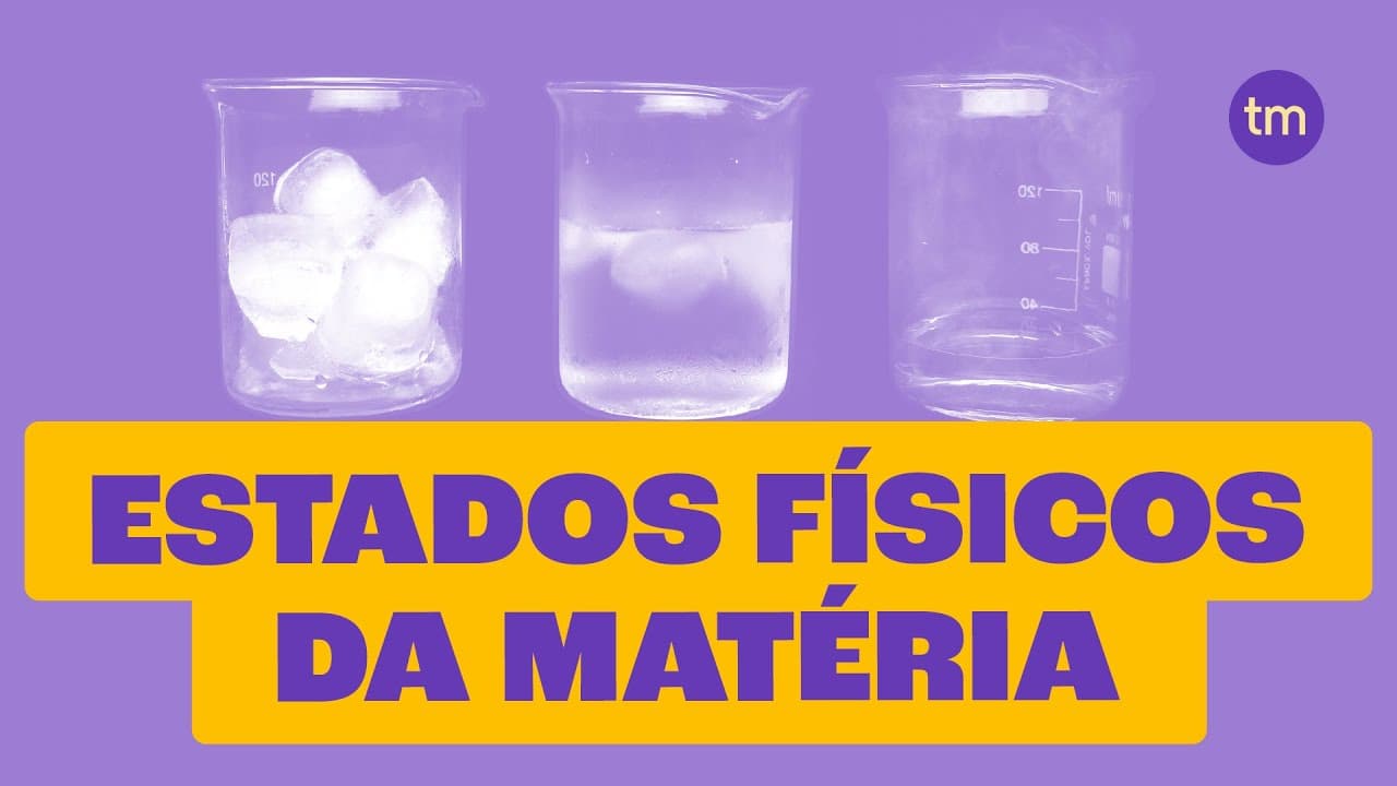 Thumbnail: ESTADOS FÍSICOS DA MATÉRIA: as transformações entre líquido, sólido e gasoso