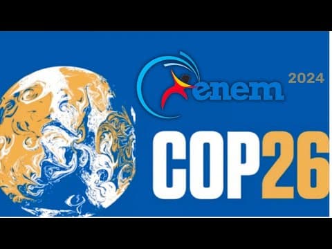 Thumbnail da aula: Gabarito ENEM: Brasil na COP-26 e o Compromisso com o Clima!