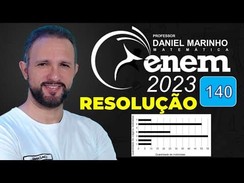 Thumbnail da aula: RESOLUÇÃO DO ENEM 2023 | MATEMÁTICA | CADERNO AZUL - Questão 140