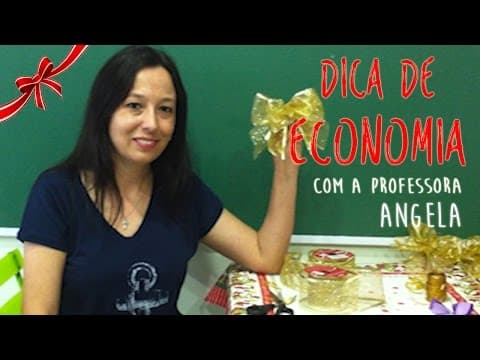 Thumbnail da aula: Dica de Economia - Laços de Natal - Vivendo a Matemática com a Professora Angela