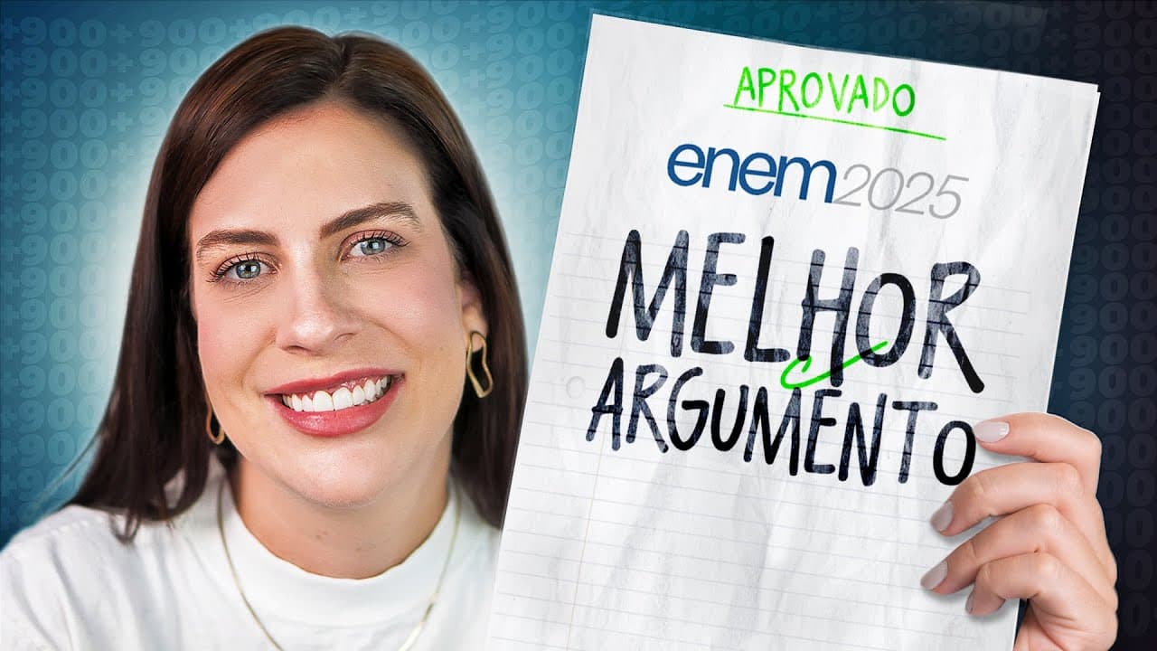 Thumbnail: O melhor argumento para a redação do Enem 2025