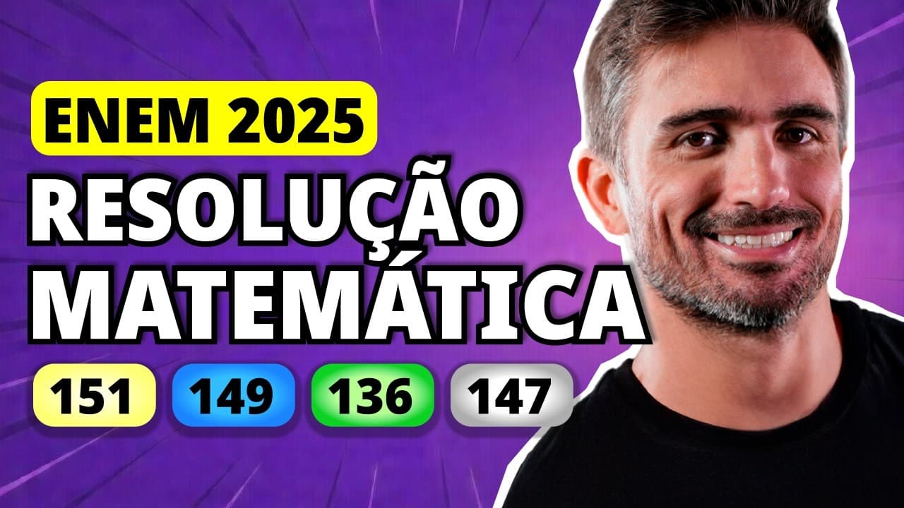 Thumbnail: ENEM 2025 Matemática – Questão 151 | A cúpula pentagonal giralongada é um poliedro de Johnson