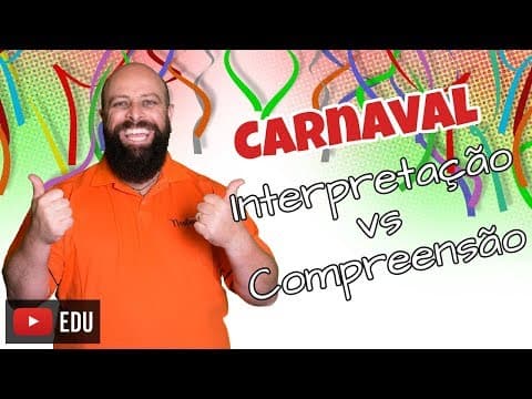 Thumbnail da aula: Interpretação vs Compreensão de texto [Prof. Noslen]