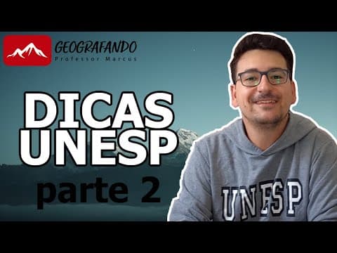 Thumbnail da aula: UNESP - Dicas de Geografia [2/2]