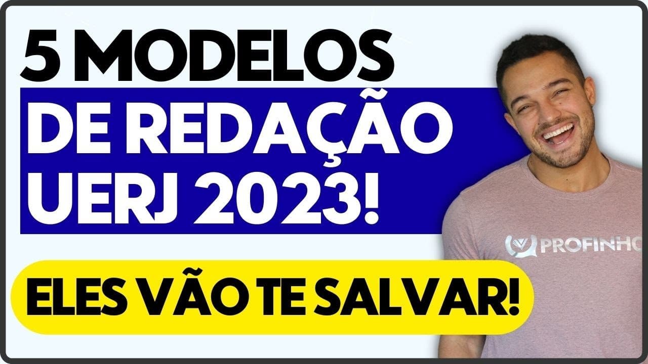Thumbnail: Fórmula da Redação UERJ | Não me abandone jamais | Profinho | Possíveis temas redação UERJ