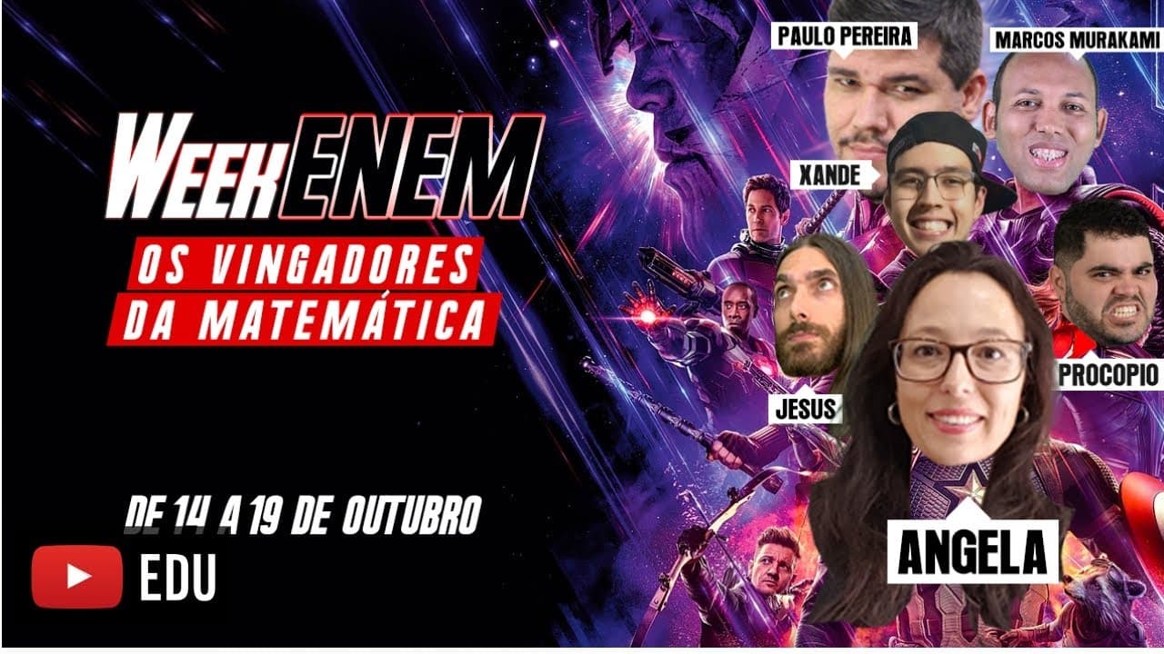 Thumbnail: Medidas de Tendência Central - Média, Mediana e Moda - Week ENEM - Os Vingadores da Matemática