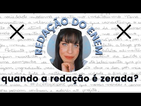 Thumbnail da aula: O que ZERA a redação do Enem?