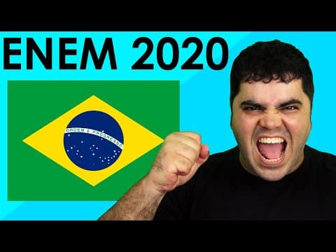 Thumbnail da aula: 🇧🇷 Questão 136 da BANDEIRA DO BRASIL do ENEM 2020 Matemática | A fabricação da Bandeira Nacional