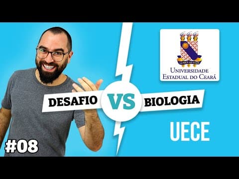 Thumbnail da aula: Quanto de água tem no seu corpo? - UECE - Desafio Biologia - Bioquímica | Prof. Biologia