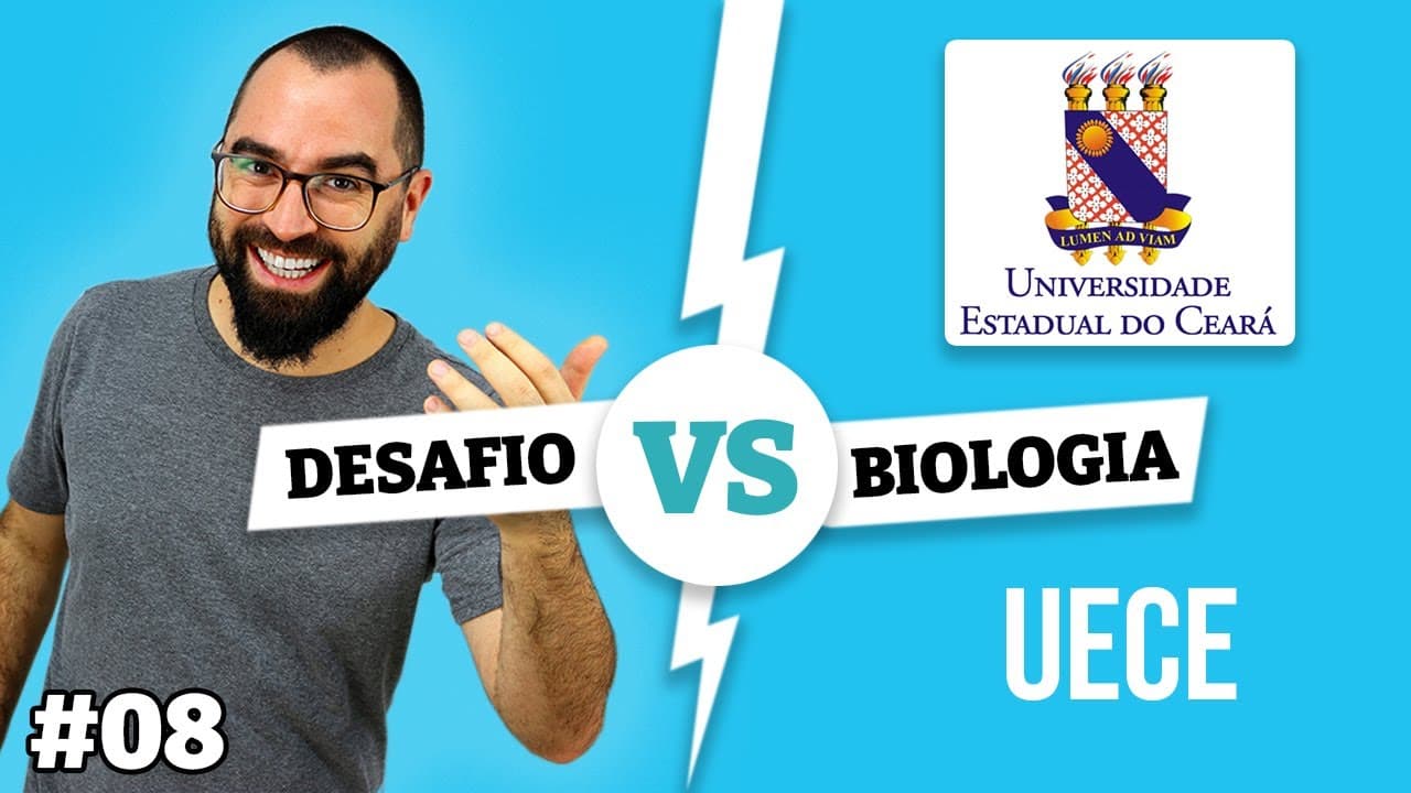 Thumbnail: Quanto de água tem no seu corpo? - UECE - Desafio Biologia - Bioquímica | Prof. Biologia