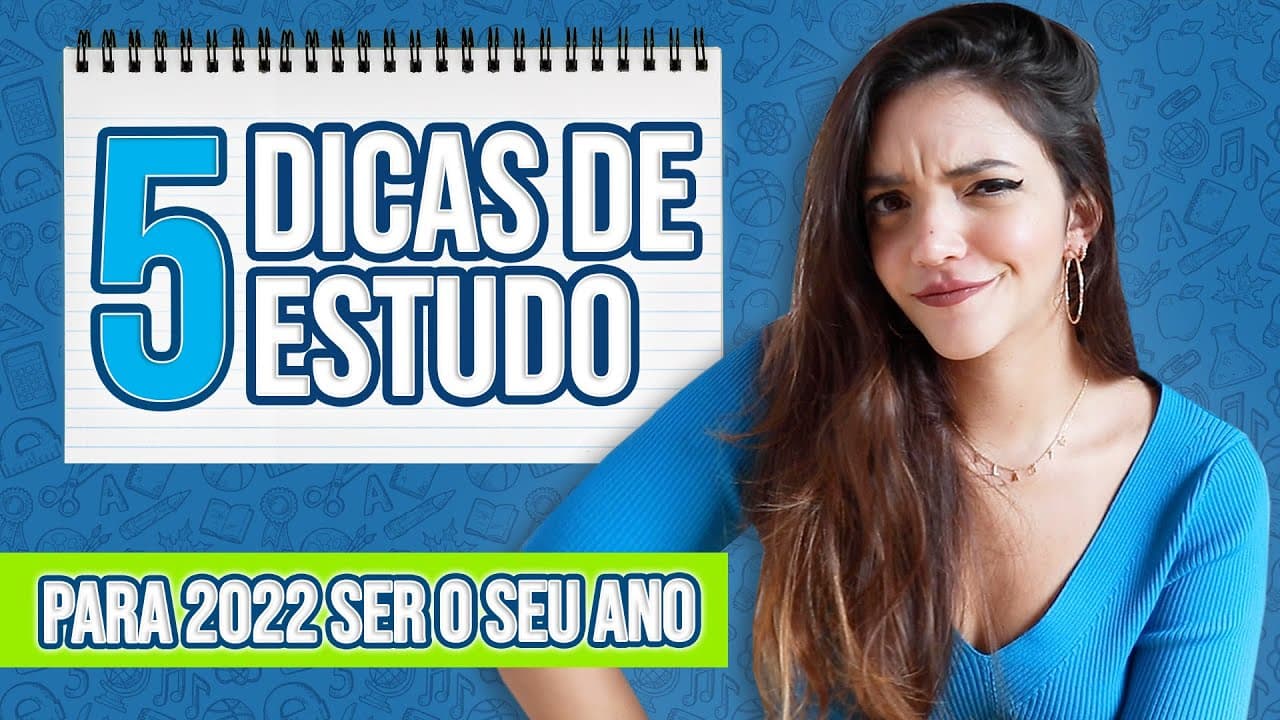 Thumbnail: 🚀5 DICAS DE ESTUDO PARA 2022 SER O SEU ANO! (Débora Aladim)
