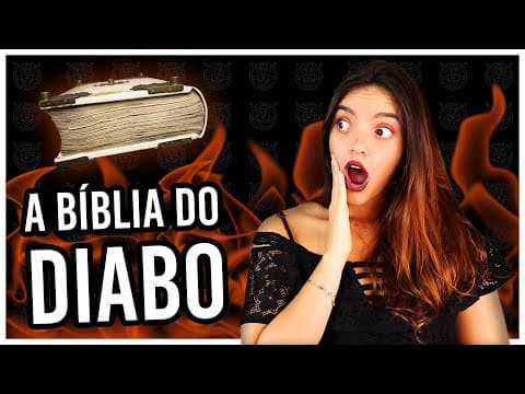 Thumbnail da aula: A BÍBLIA DO DIABO, O MAIOR LIVRO DA IDADE MÉDIA (sim, é real!) - Débora Aladim