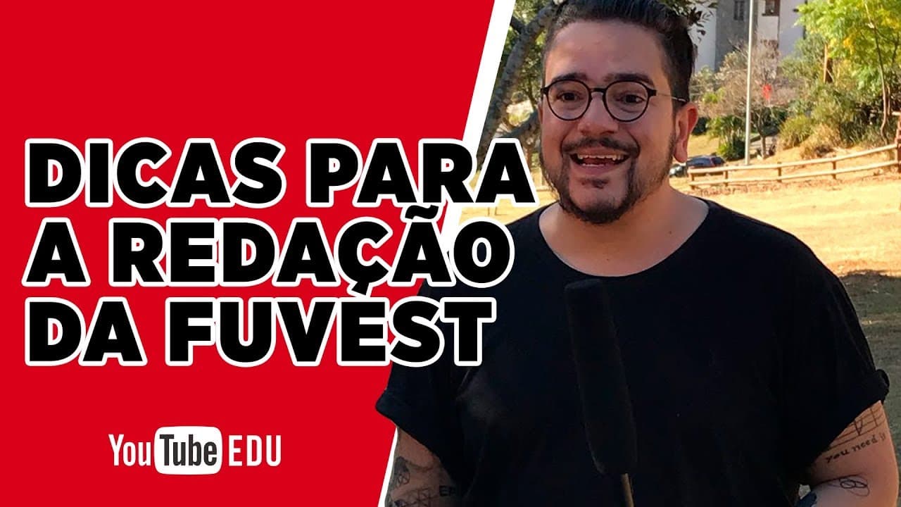 Thumbnail: Dicas para a REDAÇÃO da Fuvest