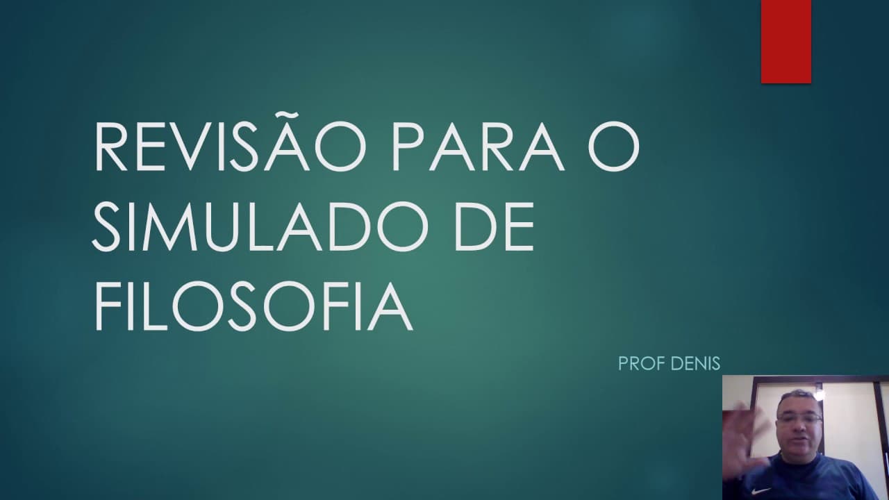 Thumbnail: REVISÃO SIMULADO FILOSOFIA 1 NOV 2018