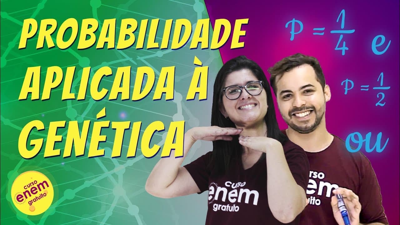 Thumbnail: PROBABILIDADE APLICADA À GENÉTICA | Resumo de Biologia para o Enem
