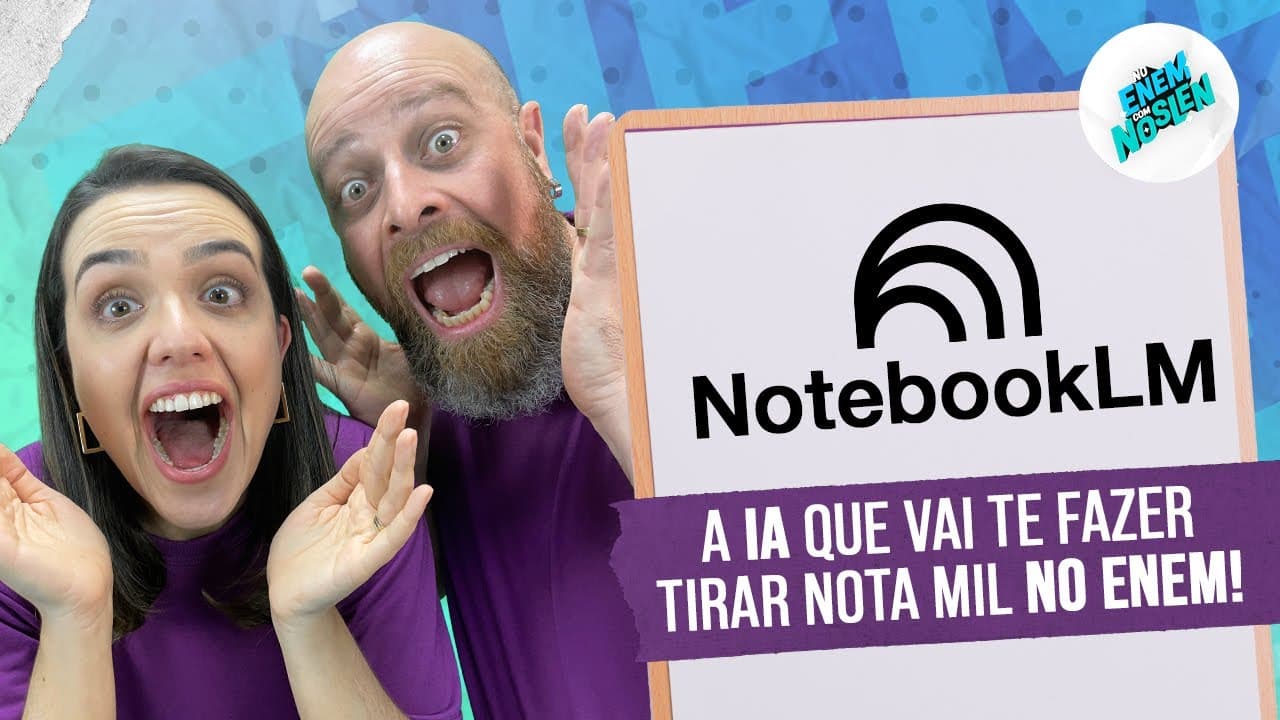 Thumbnail: Como tirar 1000 na Redação do ENEM usando IA?  #notebooklm #googleai  #valeugoogle