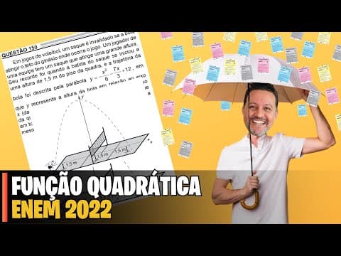 Thumbnail da aula: ENEM 2022 | MATEMÁTICA -  150 Em jogos de voleibol, um saque é invalidado se a bola atingir o teto