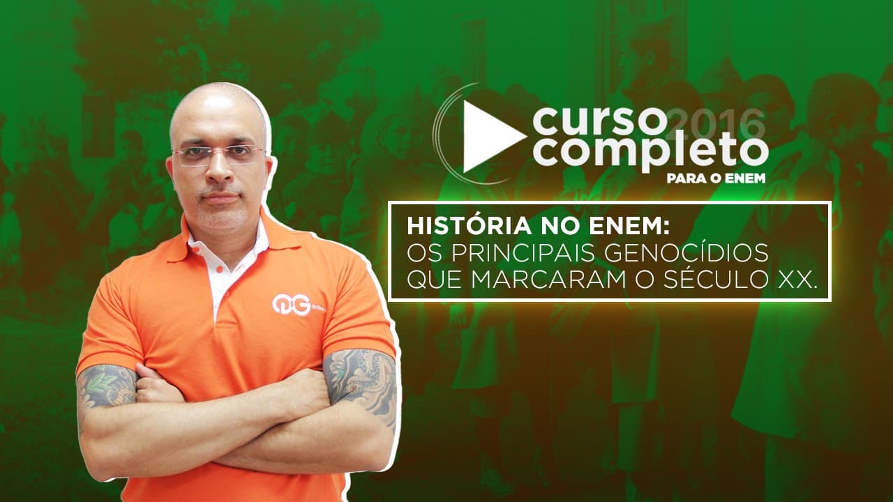 Thumbnail: Os principais genocídios que marcaram o século XX || História para o Enem - Ao Vivo e Gratuito