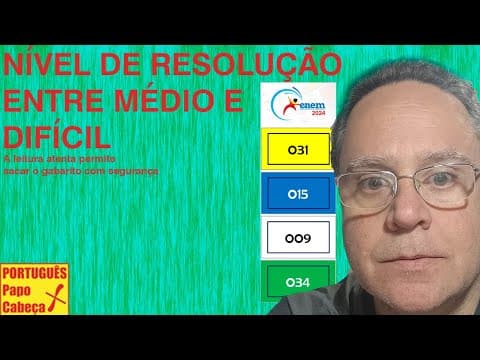 Thumbnail da aula: Questões do ENEM CLX- Aula 723
