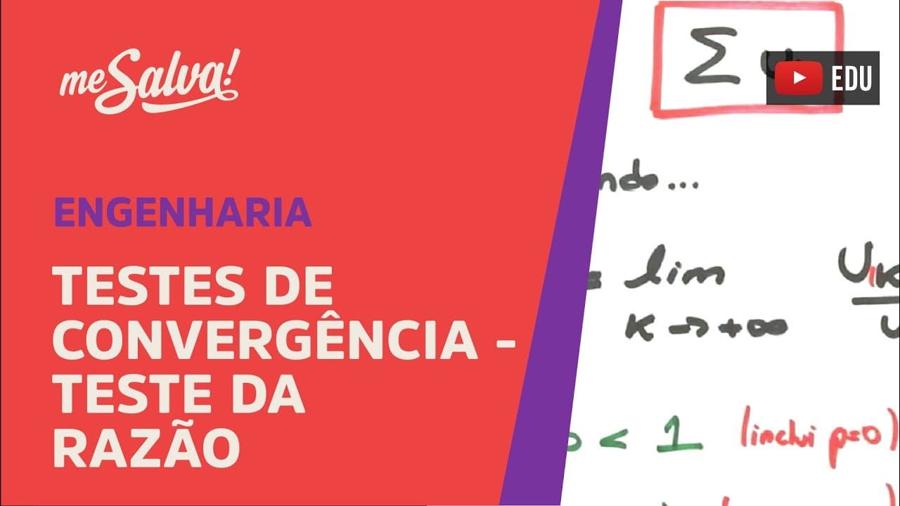 Thumbnail: Me Salva! SER18 - Testes de convergência - Teste da razão