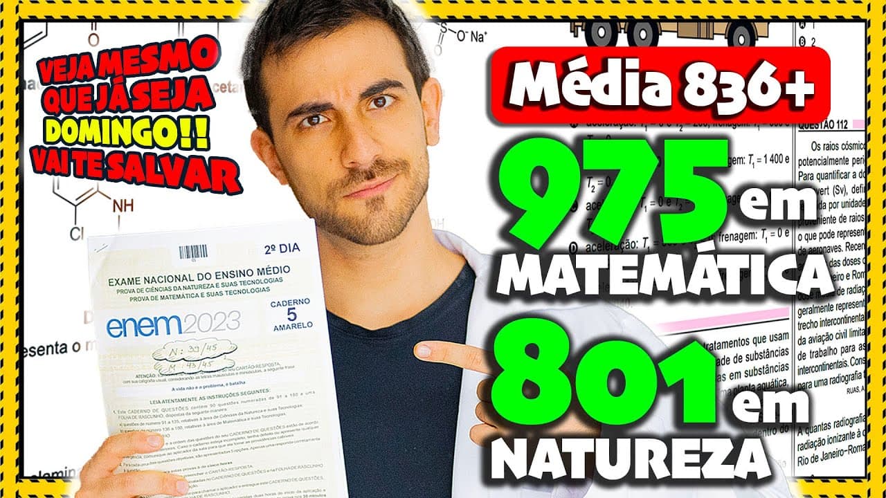 Thumbnail: VEJA NO DIA DO ENEM!! MACETES PARA GABARITAR O 2º Dia (45/45)!!