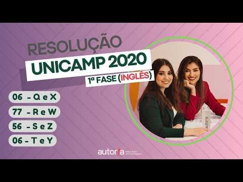 Thumbnail da aula: Resolução UNICAMP 2020 (1ª fase) - Autoria Linguagem - Questão 06 | Linguagens, prova Q e X