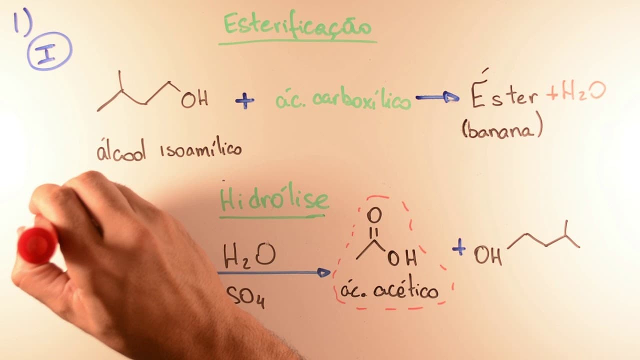 Thumbnail: FUVEST 2018 - Química Q01 - Esterificação e Hidrólise - 2ª Fase 3º dia - Aulas A+ Resolve