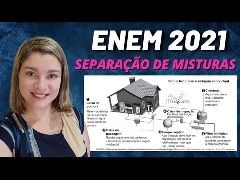 Thumbnail da aula: Separação de misturas | (Enem 2021) A imagem apresenta as etapas do funcionamento de uma estação
