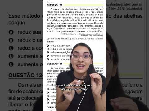 Thumbnail da aula: QUESTÃO ENEM 2023 | BIOLOGIA: O número de abelhas encontra-se em declínio emvárias regiões do [...]