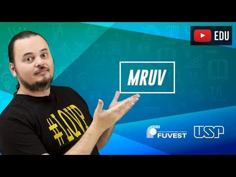 Thumbnail da aula: MRUV | Movimento Retilíneo Uniformemente Variado | Questão FUVEST 007