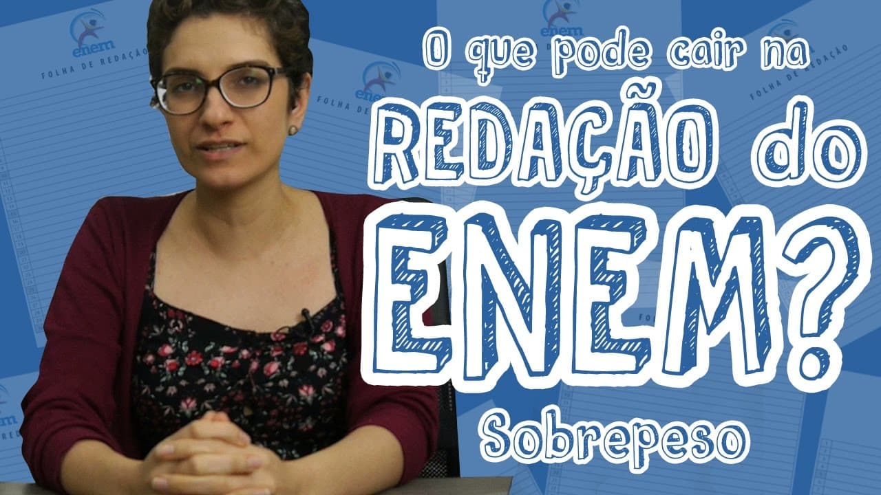 Thumbnail: Temas para redação do ENEM - O aumento no índice de sobrepeso no Brasil