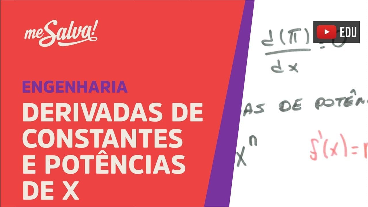 Thumbnail: Me Salva! DER05 - Derivadas de constantes e potências de x