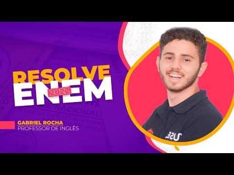 Thumbnail da aula: Resolve Enem: Veja a resolução de uma questão de inglês