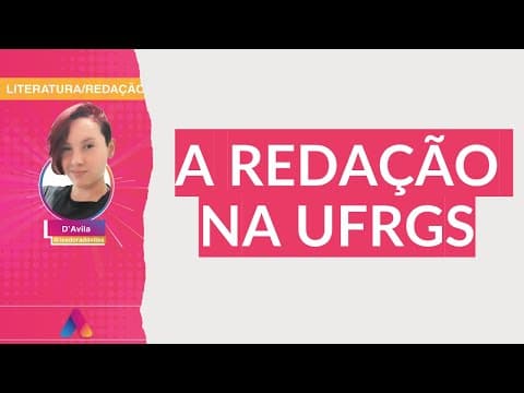 Thumbnail da aula: REVISÃO VESTIBULAR UFRGS 2021 | REDAÇÃO 01: A REDAÇÃO NA UFRGS | Curso Alternativa A