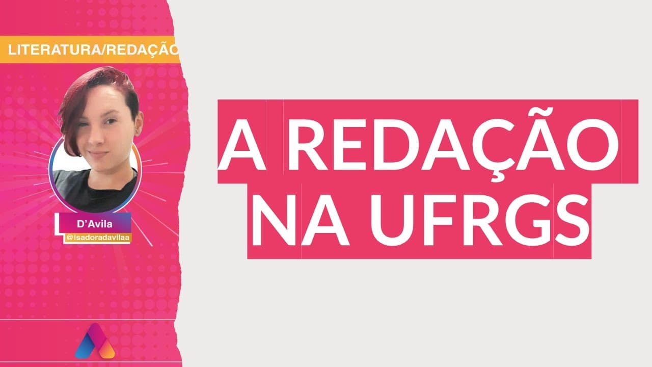 Thumbnail: REVISÃO VESTIBULAR UFRGS 2021 | REDAÇÃO 01: A REDAÇÃO NA UFRGS | Curso Alternativa A
