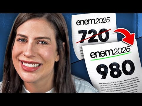 Thumbnail da aula: 13 PASSOS PARA A SUA MELHOR REDAÇÃO l Enem 2025