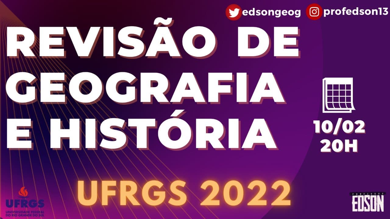 Thumbnail: Revisão de Geografia/História - UFRGS 2022