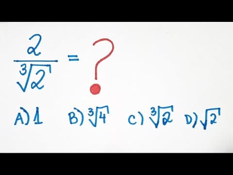 Thumbnail da aula: 🔥 HELP MATEMÁTICA BÁSICA - Racionalização de raiz cúbica - #93