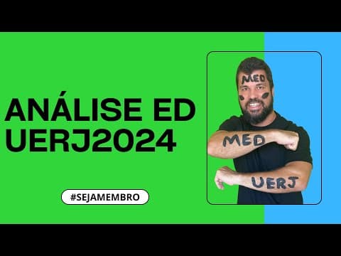 Thumbnail da aula: UERJ Exame Discursivo de Biologia e Química - Análise completa. Estratégia e dicas para Aprovação