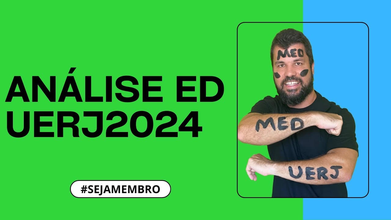 Thumbnail: UERJ Exame Discursivo de Biologia e Química - Análise completa. Estratégia e dicas para Aprovação