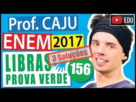 Thumbnail da aula: [ENEM Libras 2017] 156 📗 GEOMETRIA ANALÍTICA Um sítio foi adquirido por R$ 200 000,00