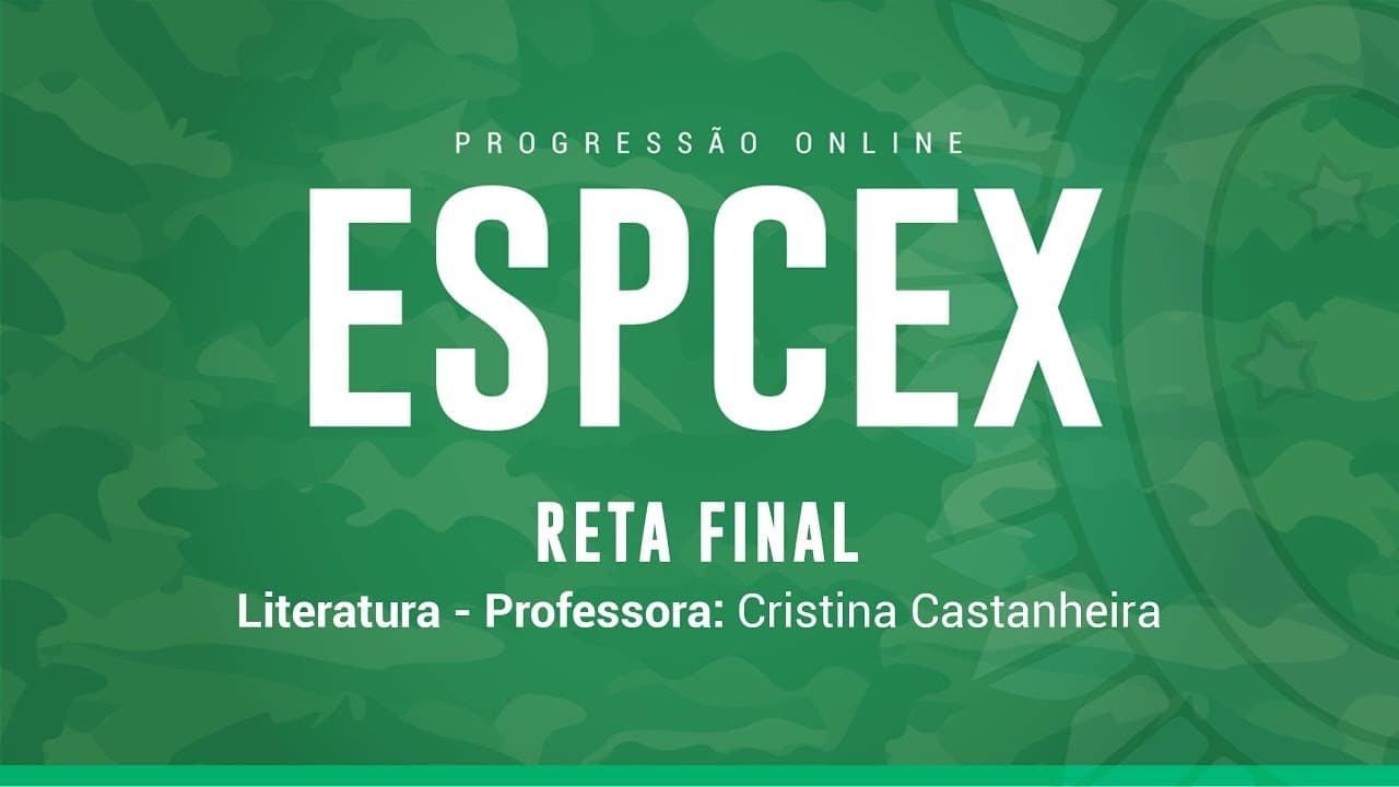 Thumbnail: Aulão Gratuito de Literatura • ESPCEX RETA FINAL 💪🇧🇷