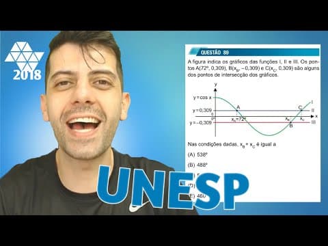 Thumbnail da aula: UNESP 2018  Q89 Mat