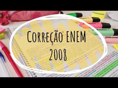 Thumbnail da aula: Correção ENEM 2008 - Biologia