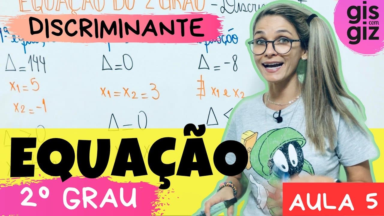 Thumbnail: EQUAÇÃO DO 2 GRAU | ANÁLISE DO DISCRIMINANTE | \Prof. Gis/ AULA 5