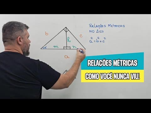 Thumbnail da aula: Saiba o porquê das Relações Métricas no Triângulo Retângulo
