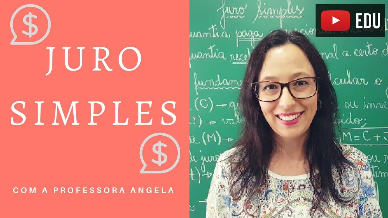 Thumbnail: JURO SIMPLES - Professora Angela Matemática